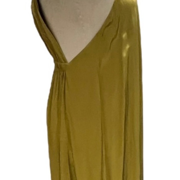 Tibi Eco Yellow Silk Halter Neckline Sleeveless Swingy Dress‎ Sz 2 - Picture 6 of 16